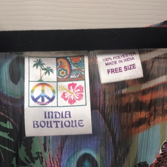 Patterned beach coverup - Picture 2 of 4